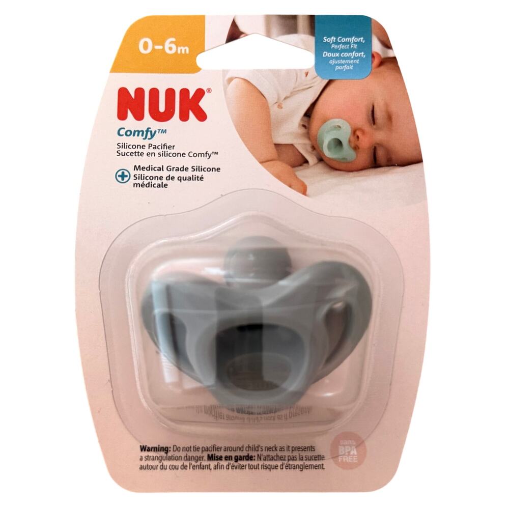 Nuk Comfy 0-6M Teal Silicone Pacifier NEW